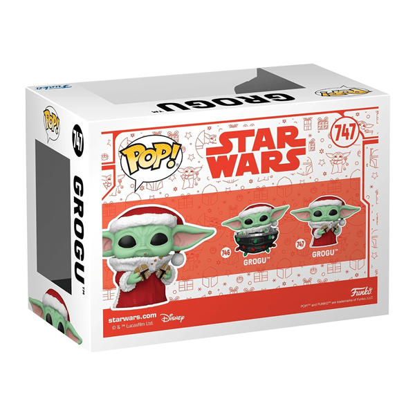 Funko Pop! Star Wars: Mandolorian - Grogu with Christmas Cookie Figure Simple Funko 