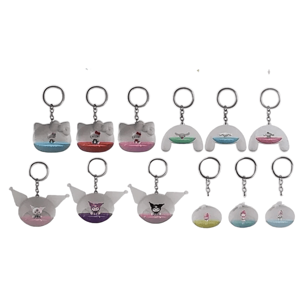 Hello Kitty and Friends Head Tsunameez - Blind Bag Keychain Simple Showcase 