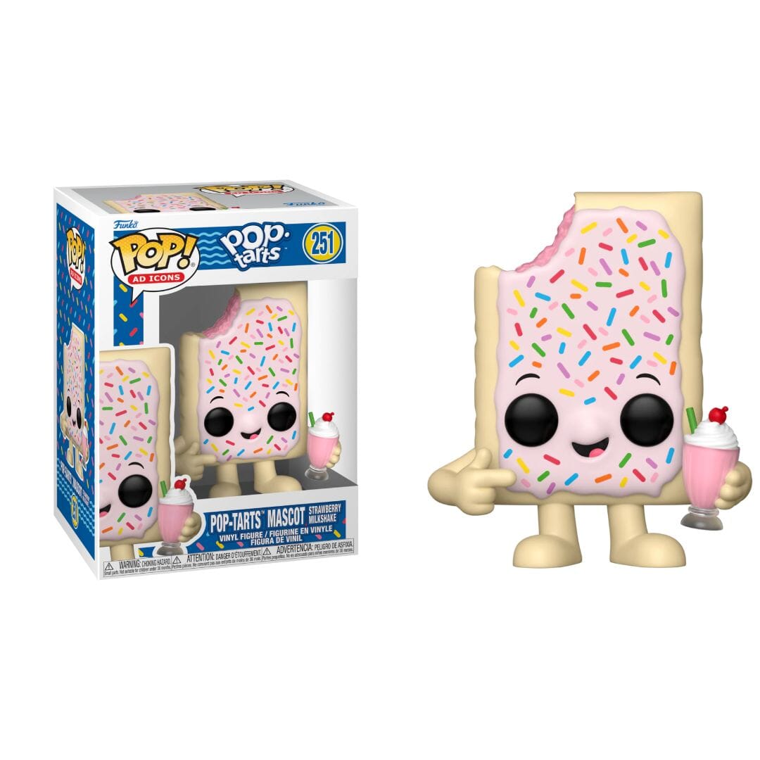 Funko POP! Pop Tarts Mascot Strawberry Milkshake Figure Simple Funko 