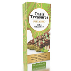 Pistachio Dubai Chocolate Bar by Oasis Treasures (75g) Ships Aug 10 Preorder Showcase 