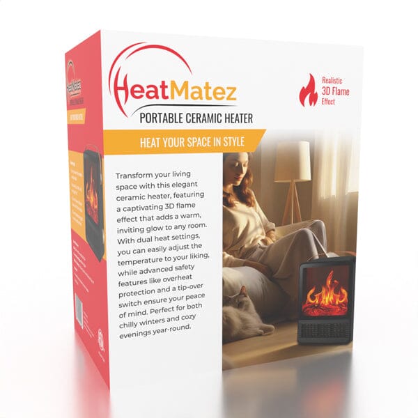 HeatMatez Portable Ceramic Heater With Real Flame! Preorder Showcase 