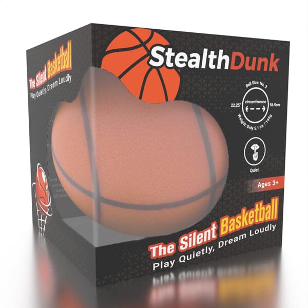 StealthDunk: The Silent Basketball - Multiple Sizes Simple Exclusive Official Full Size No.7: 29.5" / 75cm Box 