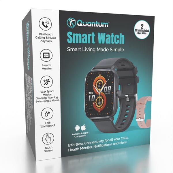 Quantum Smart Watch (2 Straps Included) Preorder Showcase 