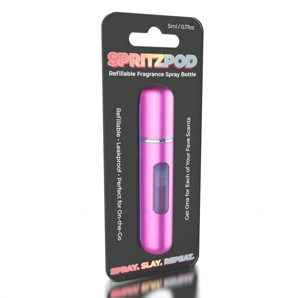 SpritzPod Portable Refillable Fragrance Atomizer 5mL Capacity (Assorted Colors) Simple Showcase 