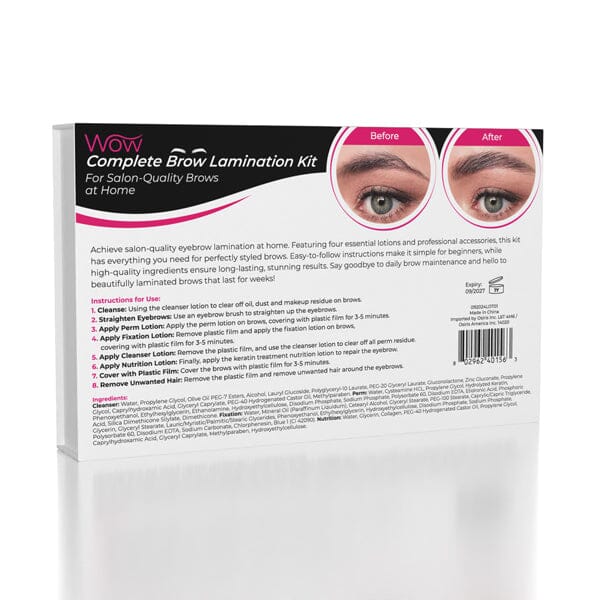 WOW Complete Eyebrow Lamination Kit (20pc) Simple WOW Beauty 