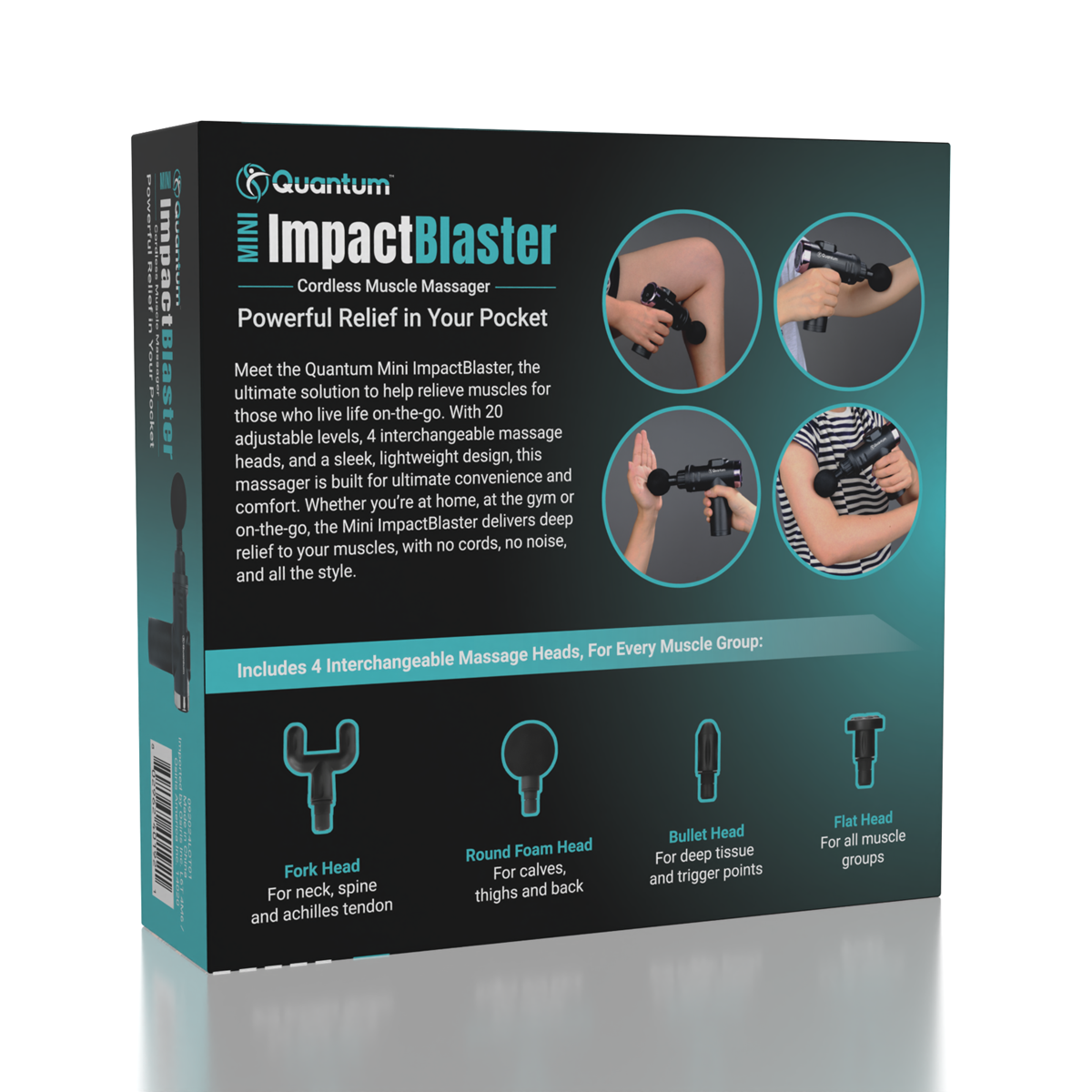 Quantum™ Mini ImpactBlaster Cordless Muscle Massager