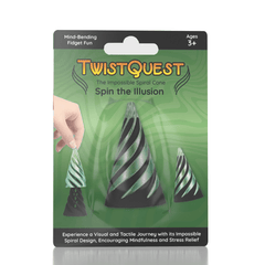TwistQuest 3D Printed Fidget Spiral Cone Toy (1pc) Multiple Colors Simple Exclusive 