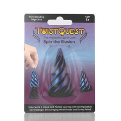 TwistQuest 3D Printed Fidget Spiral Cone Toy (1pc) Multiple Colors Simple Exclusive 