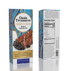 Dubai Chocolate Bar Cookies 'N Cream by Oasis Treasures (75g)