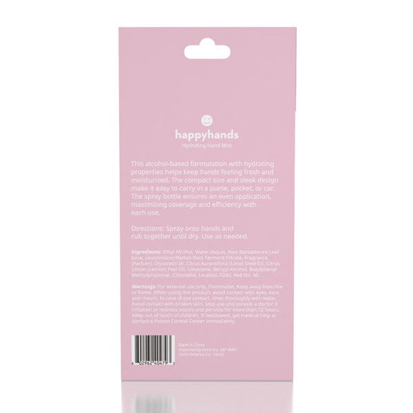 HappyHands Hydrating Rinse-Free Hand Mist (46mL) Multiple Scents Simple Exclusive 