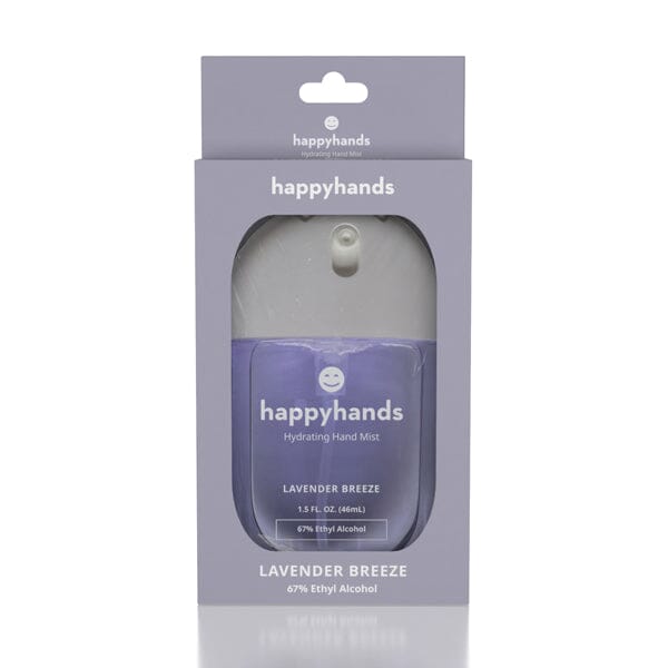 HappyHands Hydrating Rinse-Free Hand Mist (46mL) Multiple Scents Simple Exclusive Lavender Breeze 