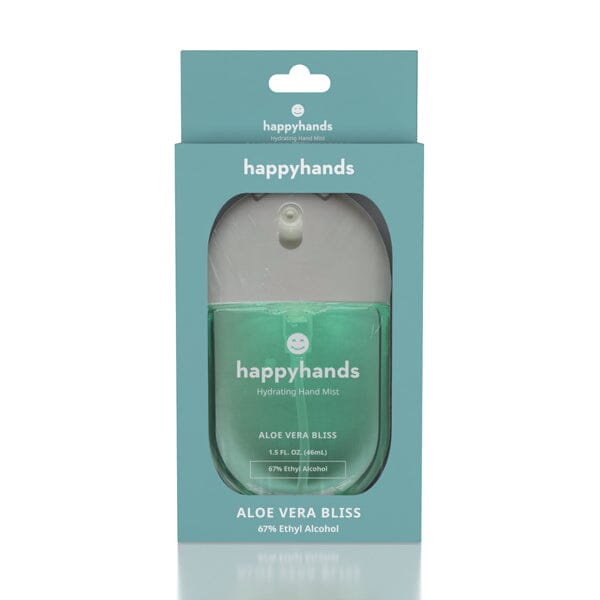 HappyHands Hydrating Rinse-Free Hand Mist (46mL) Multiple Scents Simple Exclusive Aloe Vera Bliss 