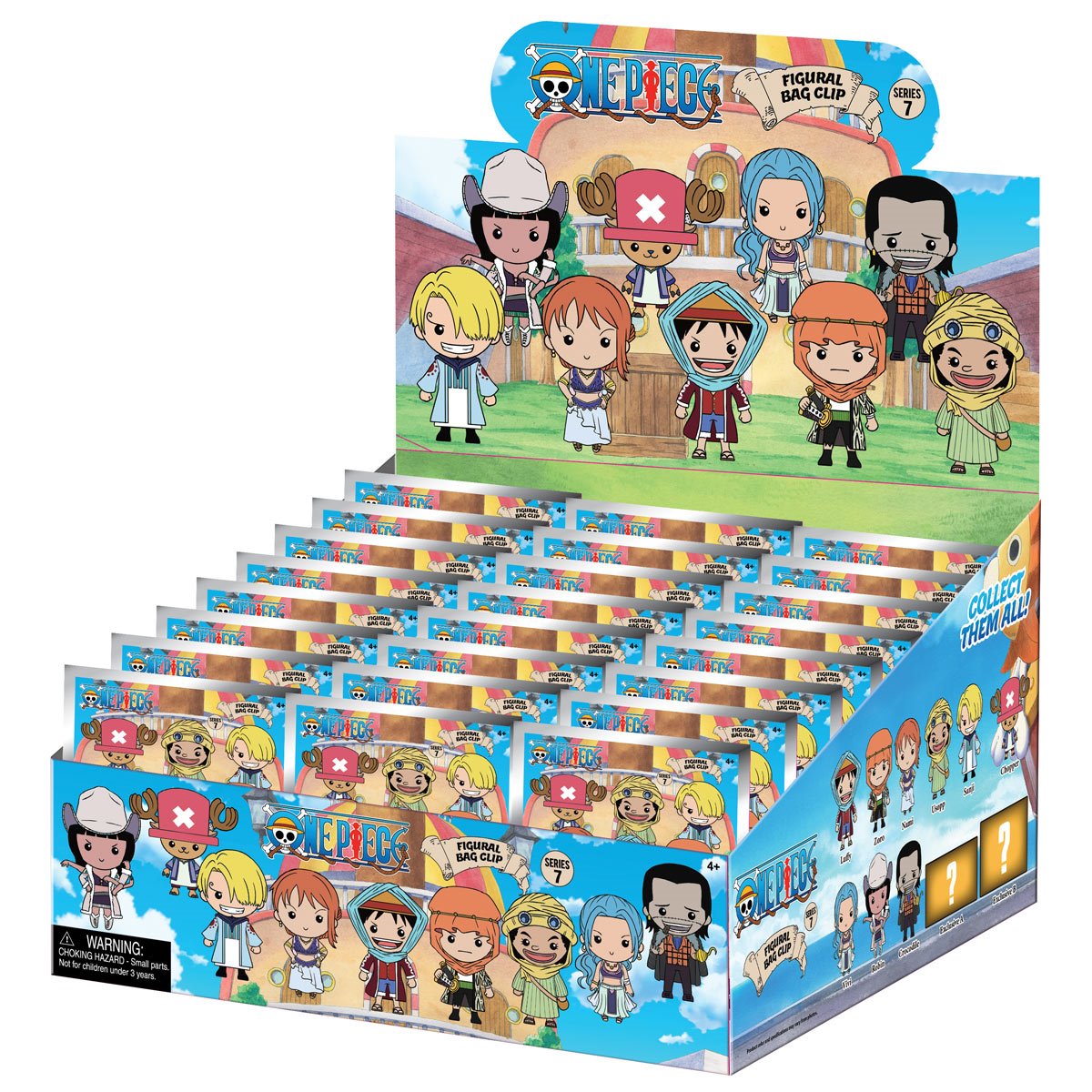 3D Anime: One Piece Foam Bag Clip Series 7 Blind Bag (1pc)