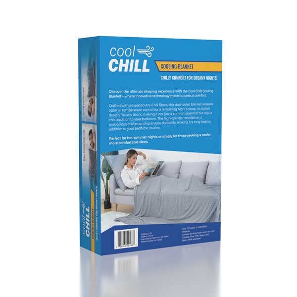 Cool Chill Cooling Lightweight Breathable Blanket Grey - Large