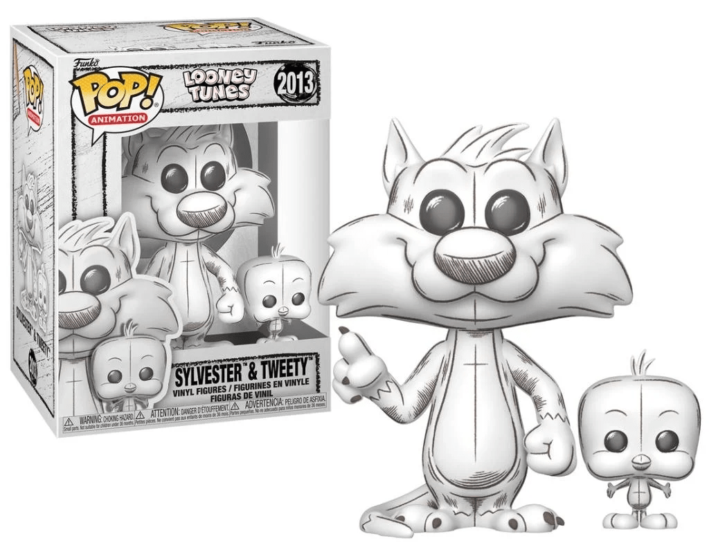 Funko Pop! Anime: Looney Tunes – Sketched Sylvester and Tweety Figure Simple Funko 