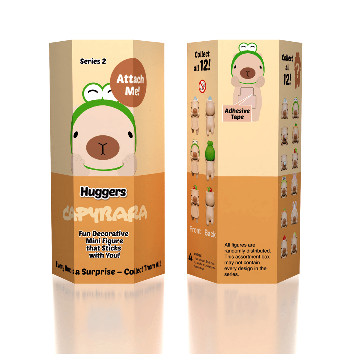Capybara Huggers: The Phone Hugging Animals Collectable Figurine Blind Bag (1pc) Simple Exclusive 