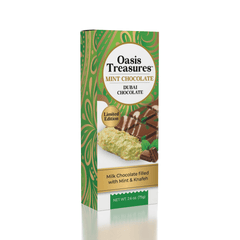 Dubai Chocolate Bar Limited Edition Mint by Oasis Treasures (75g) Simple Oasis Treasures 