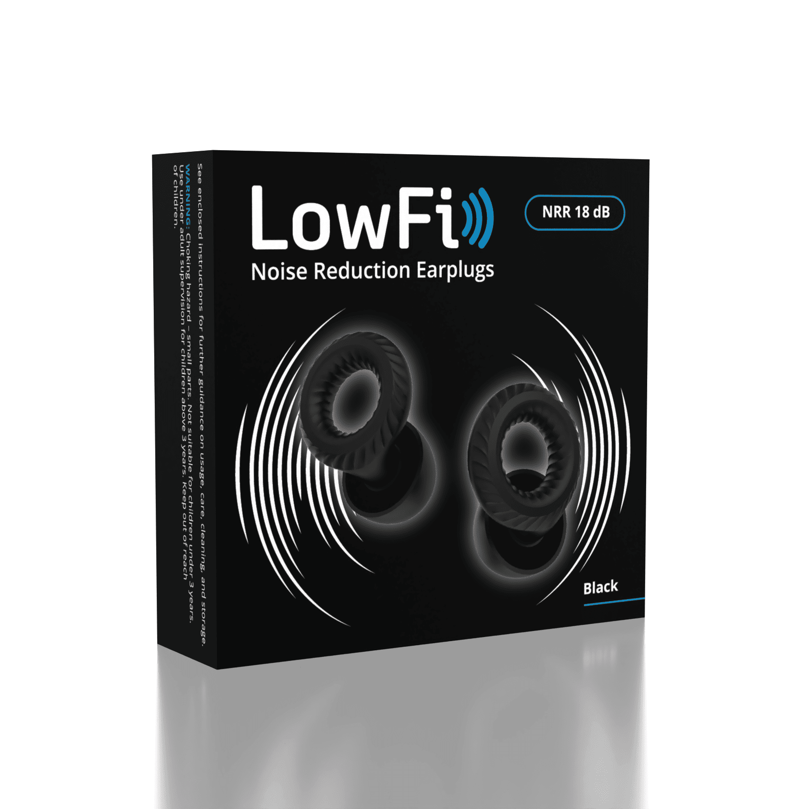 LowFi Silicone Noise Reduction Earplugs (Color Ships Assorted) Includes 3 Ear Tips Sizes Simple Exclusive 