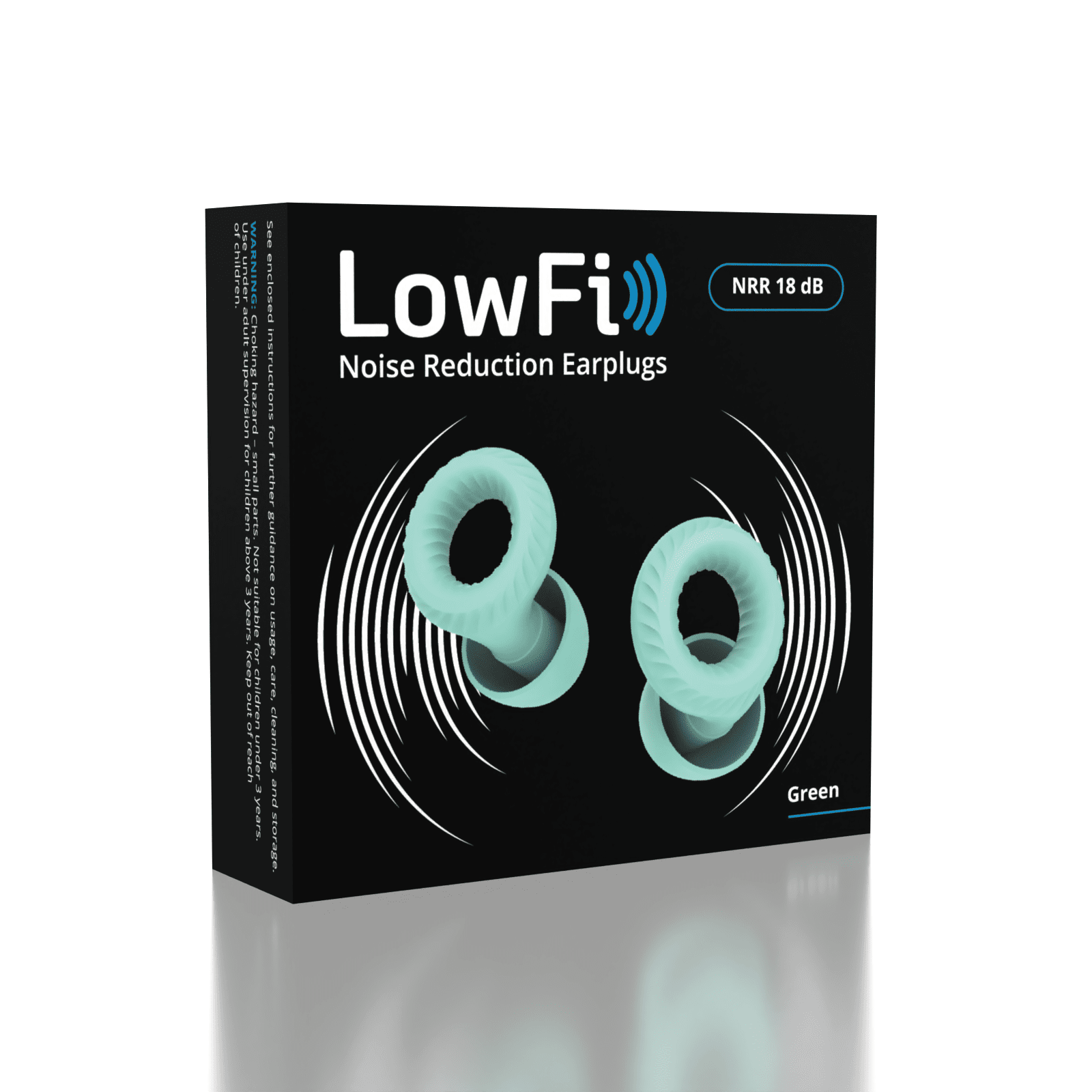 LowFi Silicone Noise Reduction Earplugs (Color Ships Assorted) Includes 3 Ear Tips Sizes Simple Exclusive 
