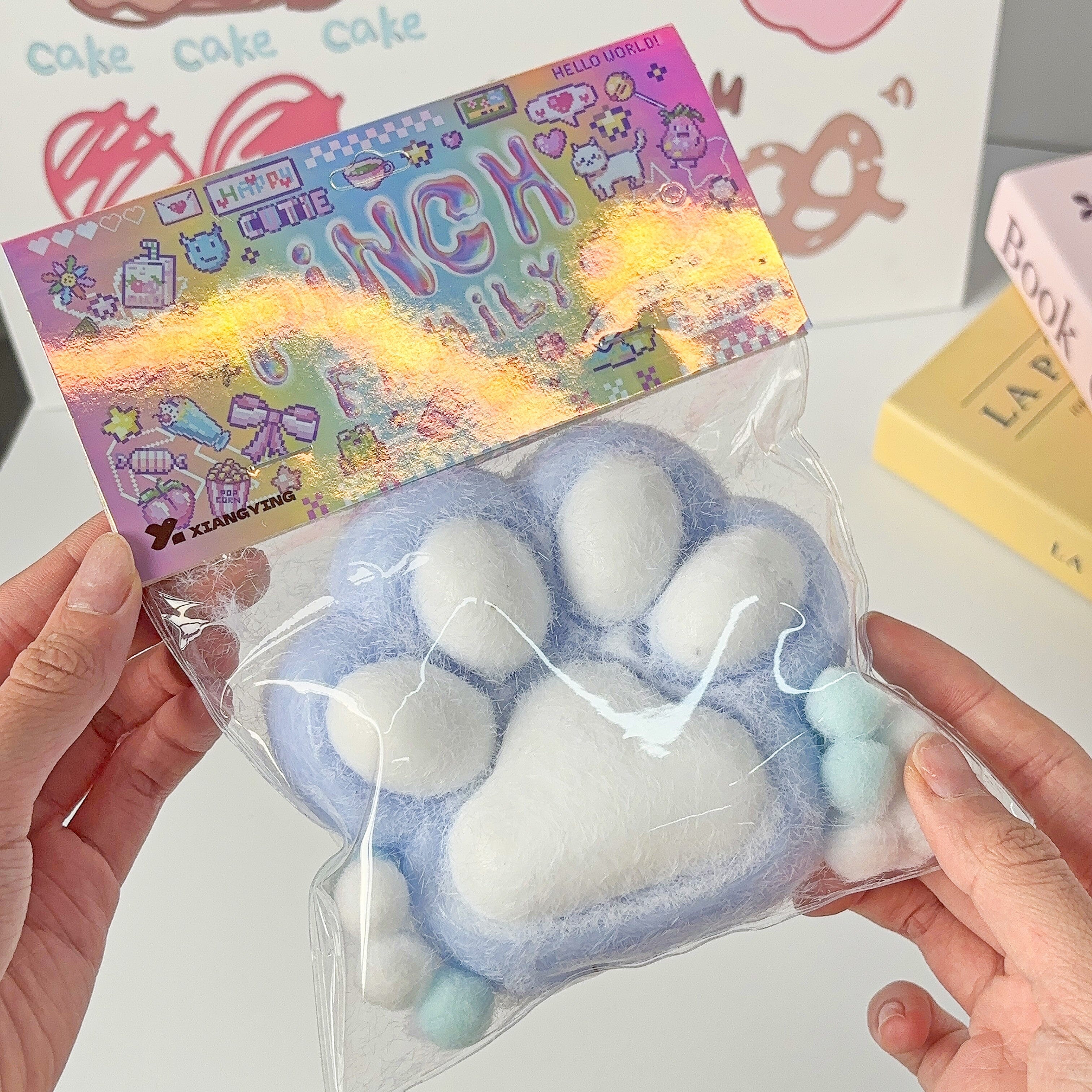 Pinch Family: Animals Taba Super Squishy Fidget Toys (1pc) Multiple Styles Simple Pinch Family Blue Paw 