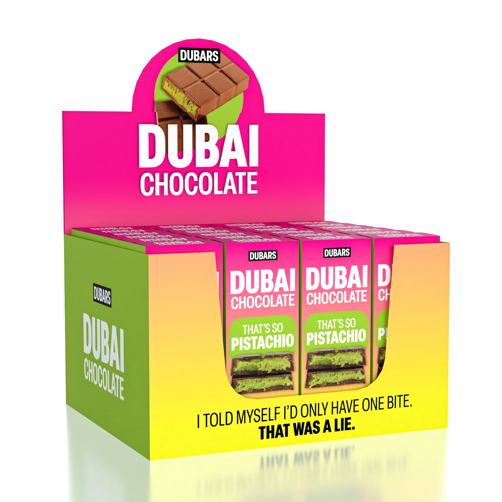 Dubai Chocolate Bar Pistachio by Dubars (71g) - Wholesale