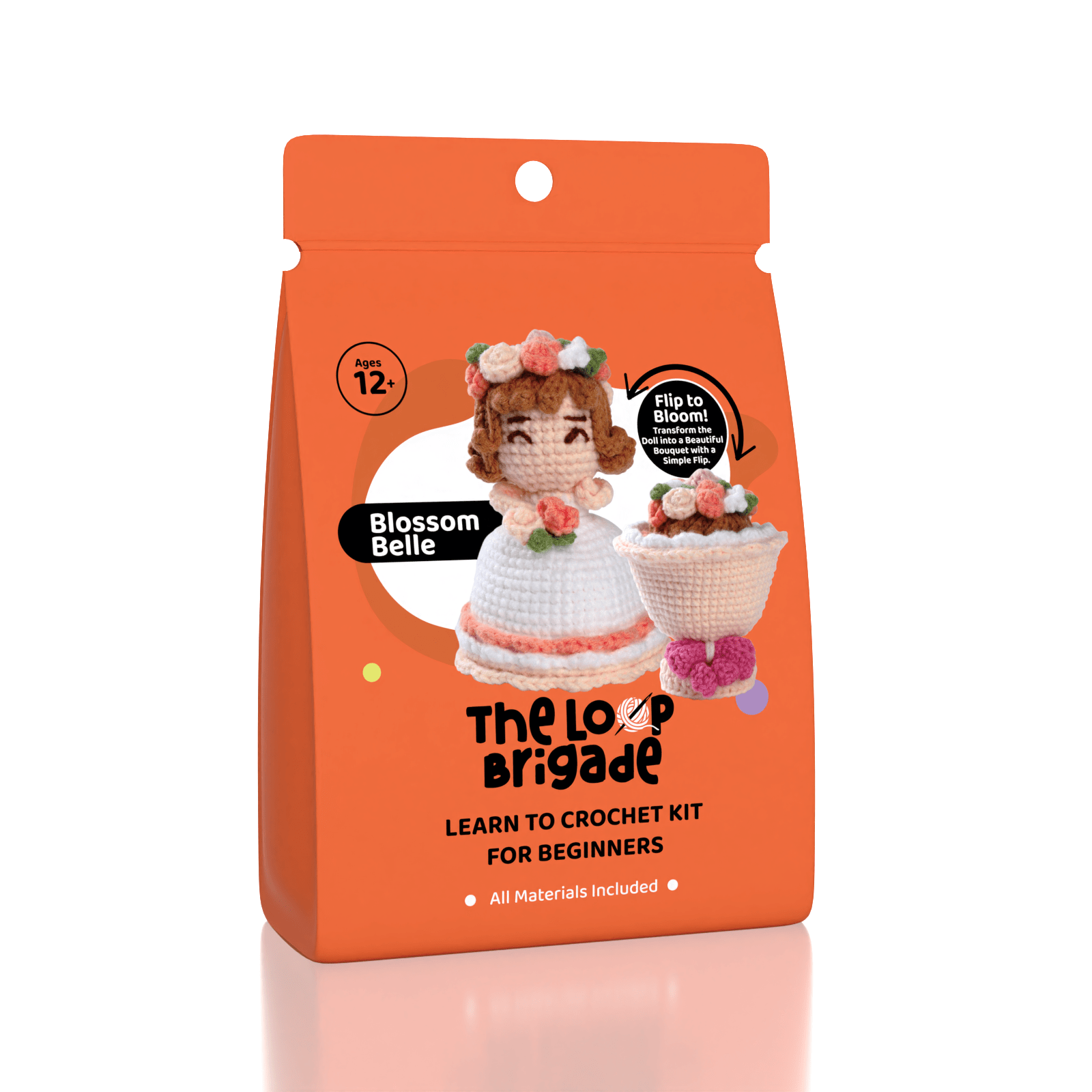 The LOOP Brigade: DIY Crochet Plush Toy Complete Kit For Beginners - Blossom Belle the Bouquet Doll Simple Exclusive 