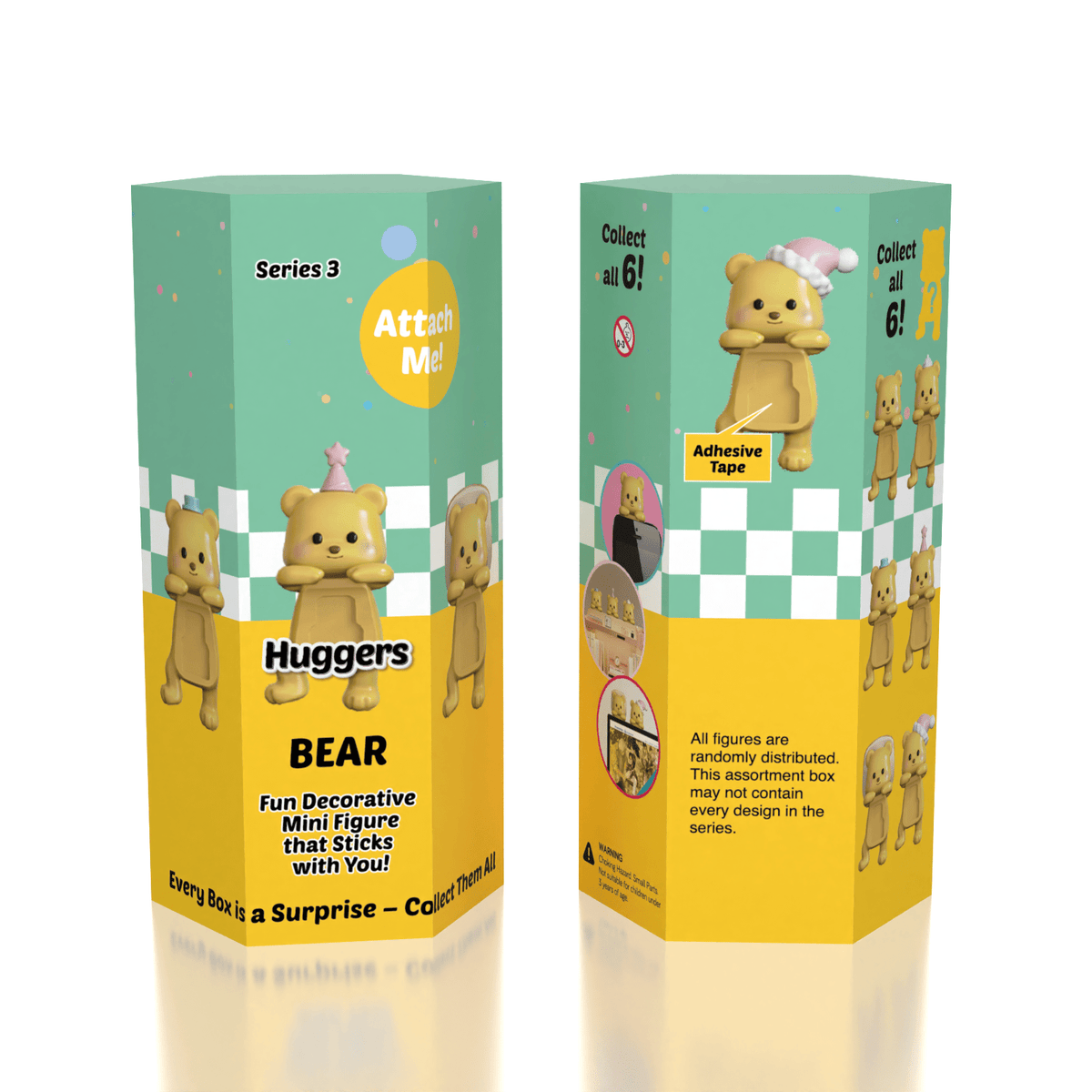 Bear Huggers: The Phone Hugging Animals Collectable Figurine Blind Bag (1pc) Simple Exclusive 
