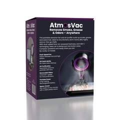 AtmosVac Portable Extractor Fan for Kitchen Odors (1pc) USB Rechargeable