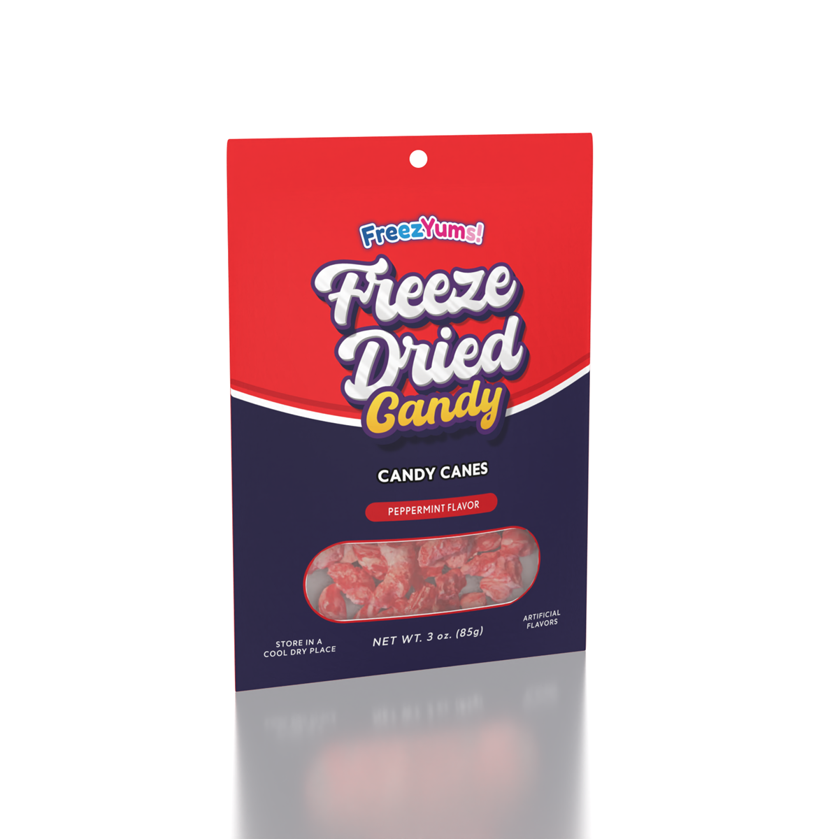 FreezYums! Freeze-Dried Candy Canes – Peppermint Flavor