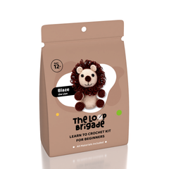 The LOOP Brigade: DIY Crochet Plush Toy Complete Kit For Beginners - Blaze the Lion