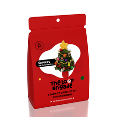 The LOOP Brigade: DIY Crochet Plush Toy Complete Kit For Beginners - Sprucey the Christmas Tree