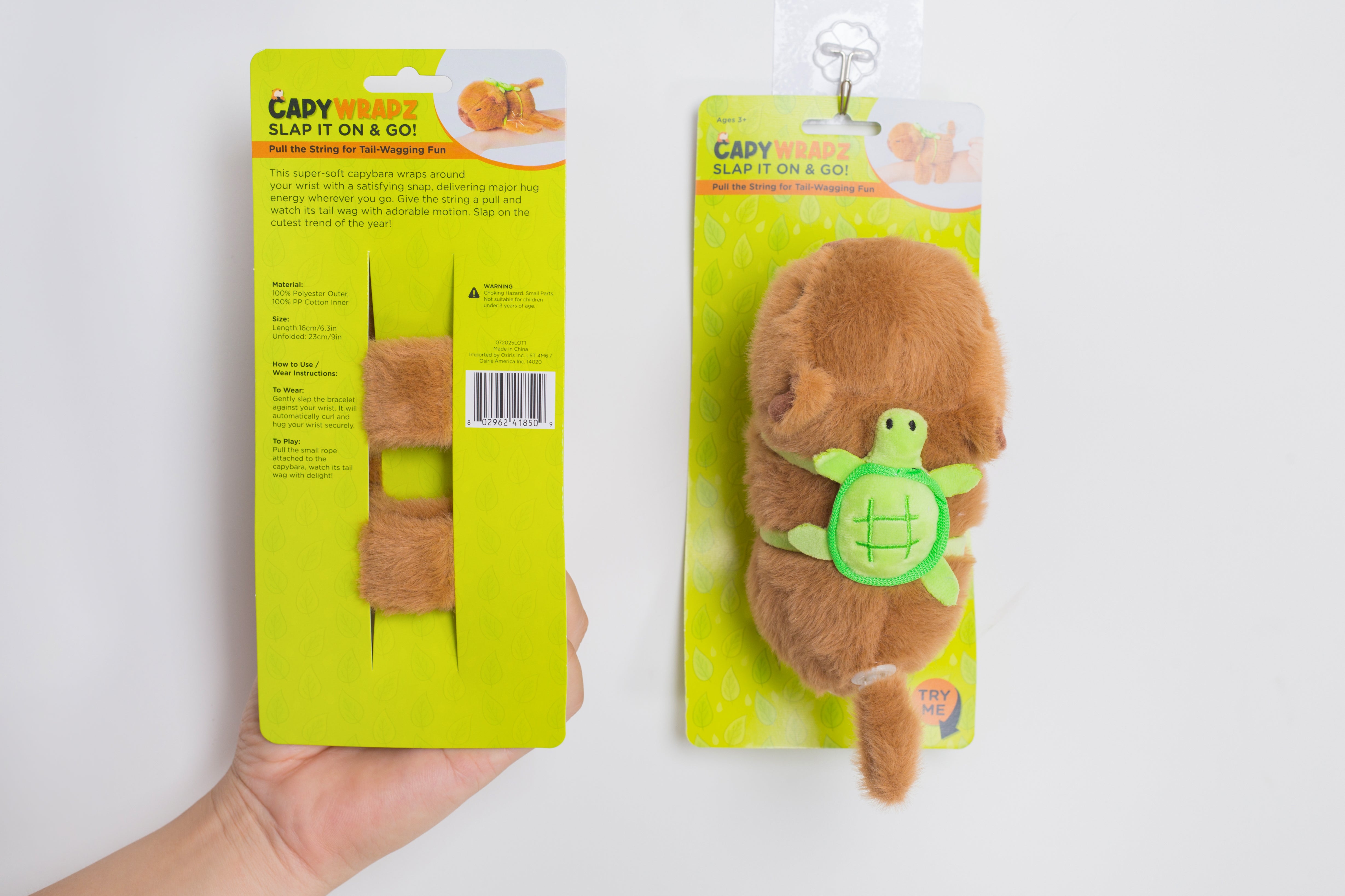 Capywrapz: Capybara Plush Toy Wrist Band