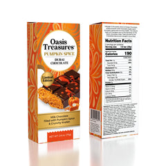 Dubai Chocolate Bar Limited Edition Pumpkin Spice by Oasis Treasures (75g)