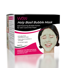 WOW Holy Basil Self-Foaming Bubble Mask (90g) Includes Applicator