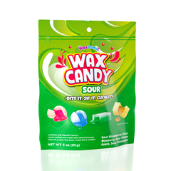 WaxYums! Chewy Gushing Sour Wax Candy Bag (85g)