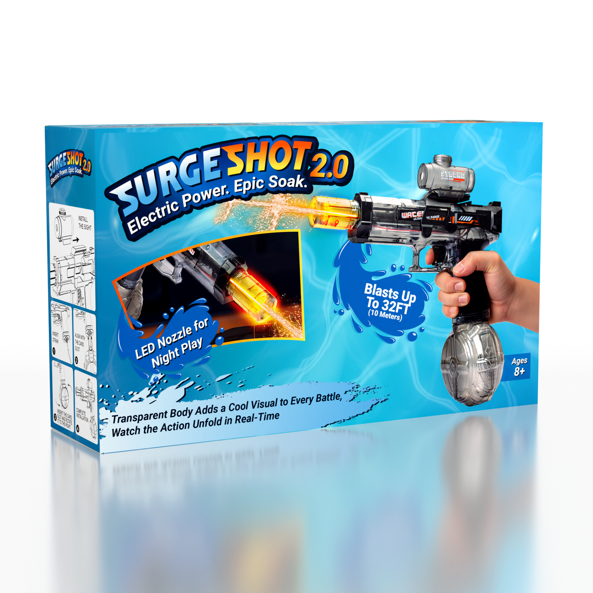 SurgeShot: Rechargeable Water Blaster Gun 2026