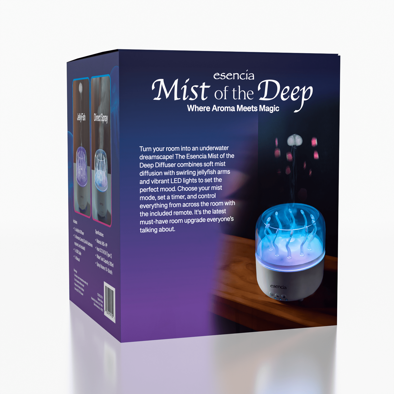 Esencia Mist of the Deep Jellyfish Essential Oil Diffuser (280mL) Simple Esencia 