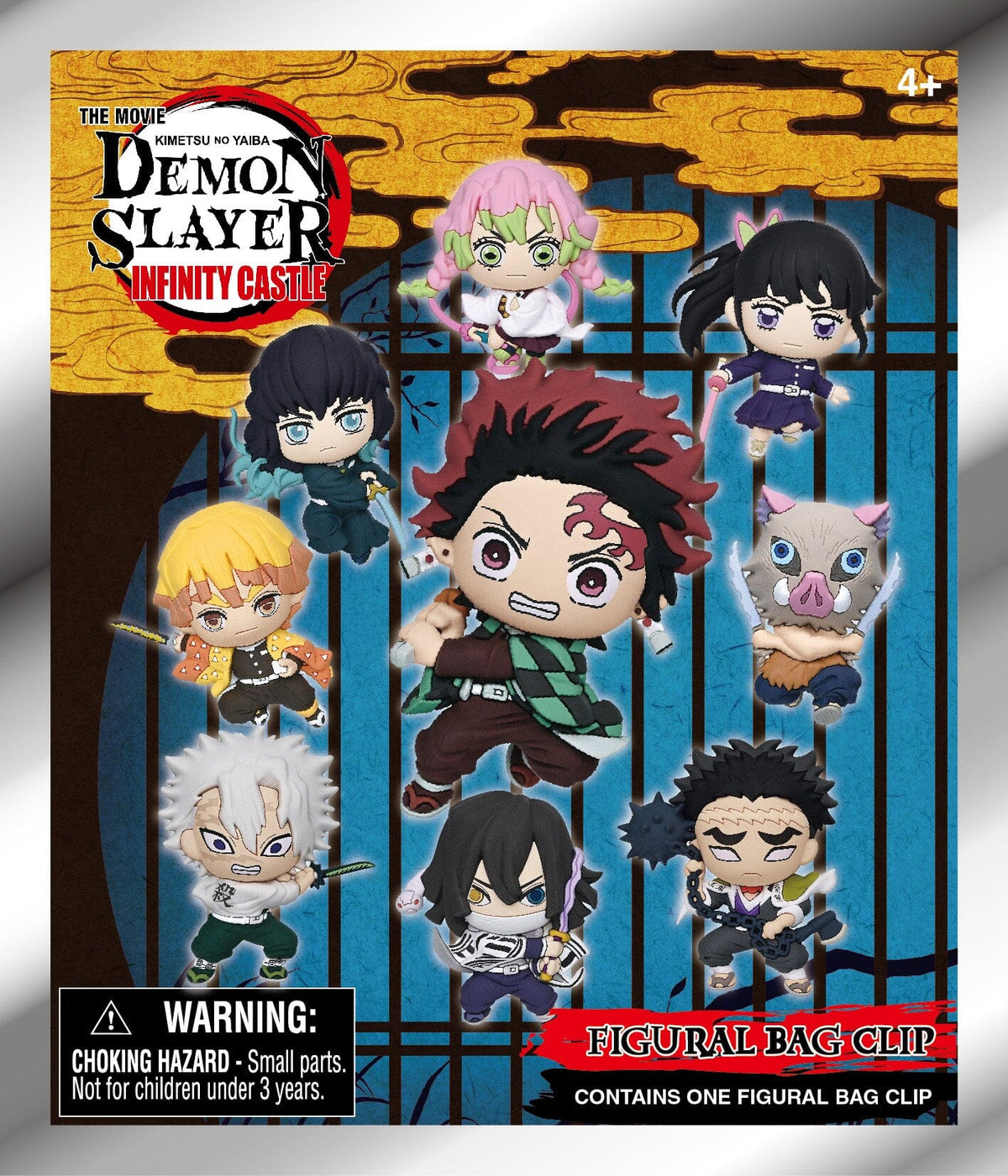 3D Anime: Demon Slayer Infinity Castle Display Bag Clips Series 1 (1pc) Simple Demon Slayer 