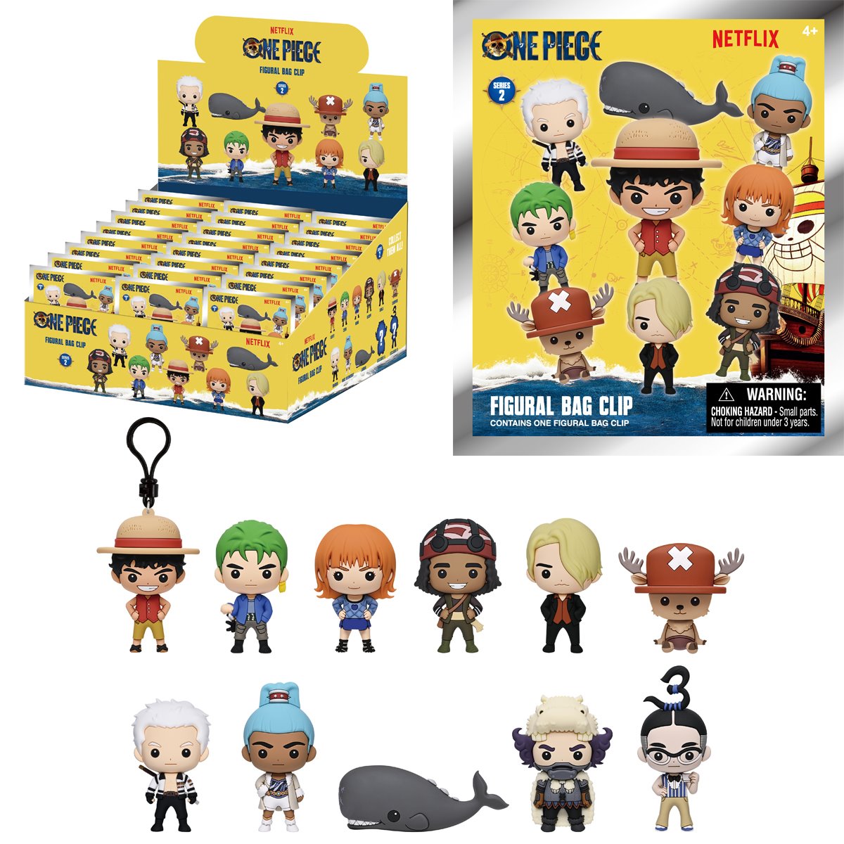 3D Anime: Netflix - One Piece Live Action Series 2 3D Foam Bag Clip (1pc)
