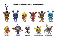 3D Anime: Five Nights At Freddy's Series 1 3D Foam Bag Clip (1pc)