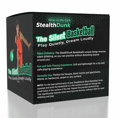 StealthDunk Glow-in-the-Dark Silent Basketball No. 3 Kids' Size