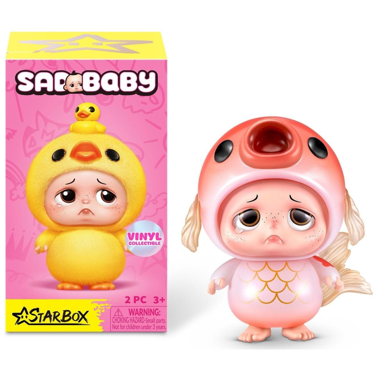 Starbox Sad Baby Animal Series 1 Figurine Blind Box (1pc) Simple Star box 