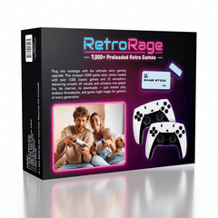 RetroRage 4K HDMI Game Stick Pro w/ 2 Controllers - Over 7000 Retro Games! Exclusive 