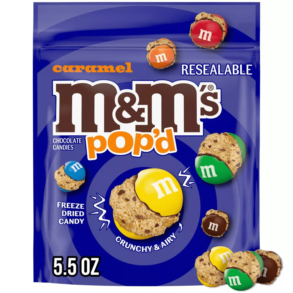 M&M’s Caramel Pop'd Freeze Dried Chocolate (5.50z) Simple M&M's 