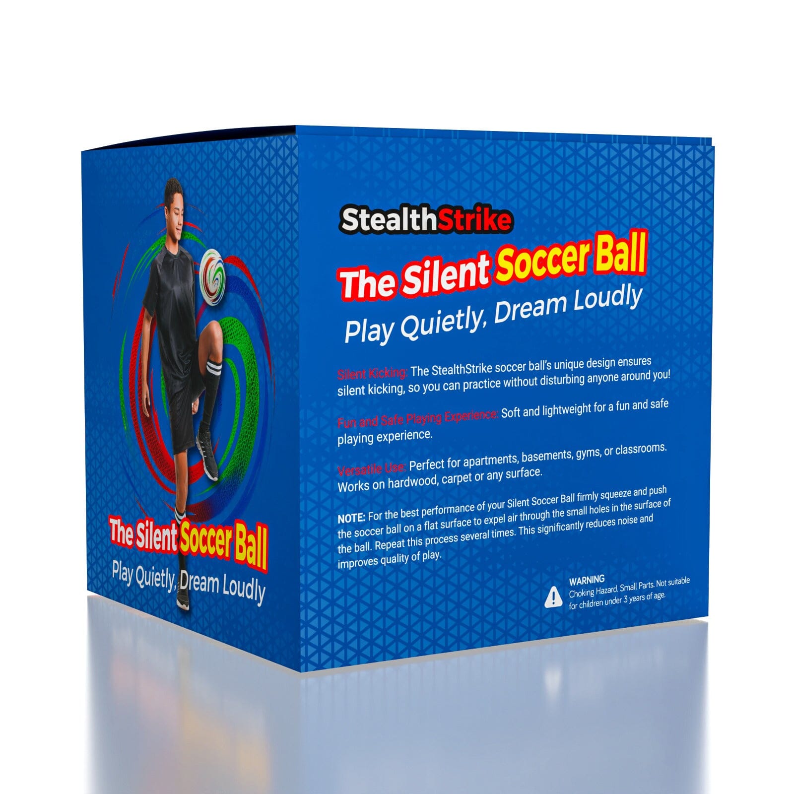 StealthStrike: The Silent Soccer Ball With Cloth Cover Simple Exclusive 