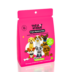 The LOOP Brigade: Mystery Pups DIY Crochet Plush Toy Complete Kit For Beginners Blind Bag