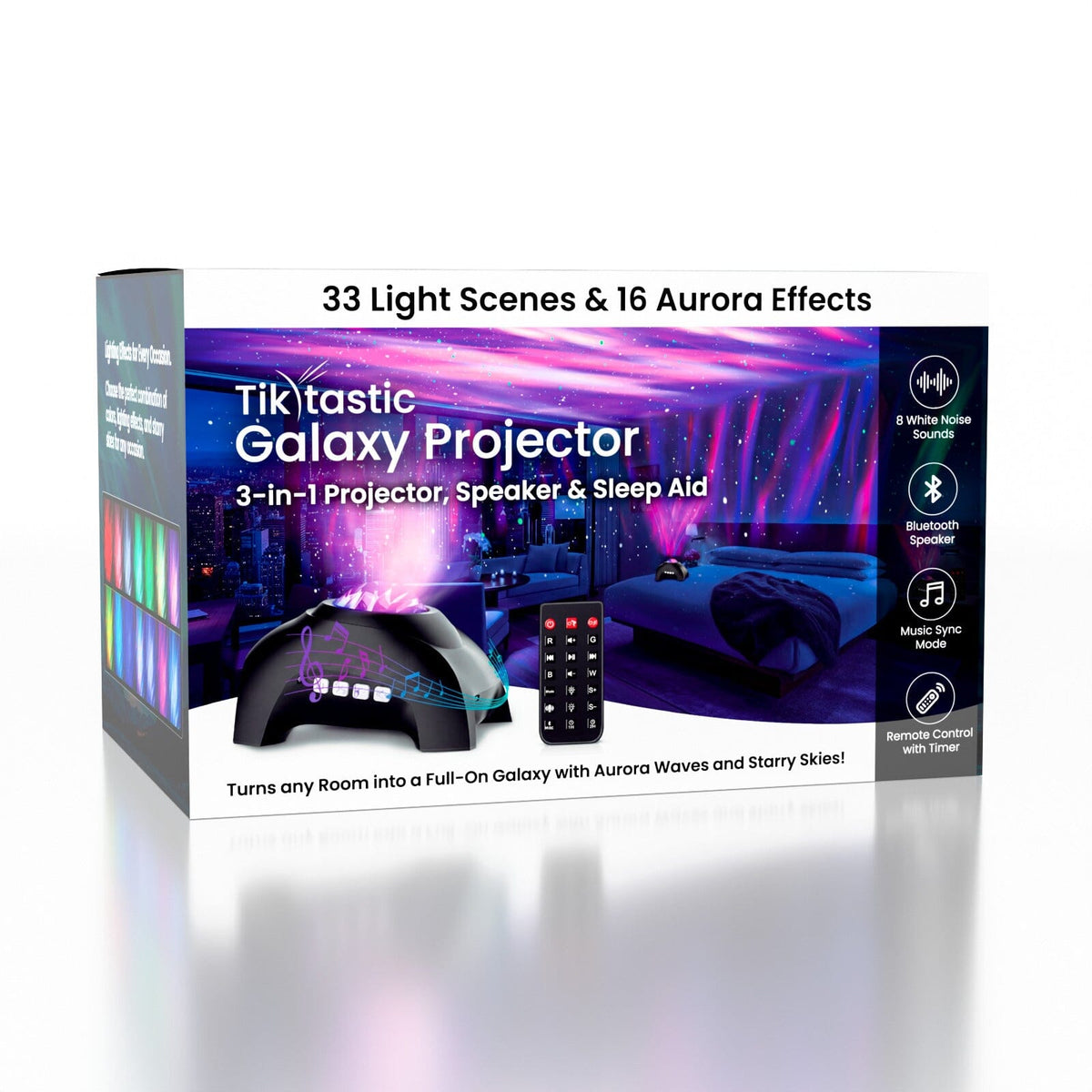 TikTastic: 3-in-1 Galaxy Projector, Bluetooth Speaker & Sleep Aid Simple Exclusive 