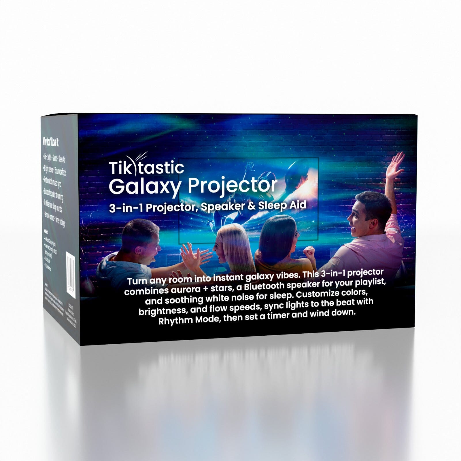 TikTastic: 3-in-1 Galaxy Projector, Bluetooth Speaker & Sleep Aid Simple Exclusive 