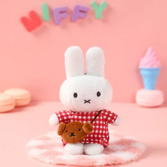 Miffy Travel Series Crossbody Bag Charm Blind Box (1pc) – Mystery Plush Keychain Toy Simple Miffy 