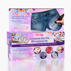 Dazzlify Hot-Fix Bedazzle Rhinestone Applicator Wand Large Kit